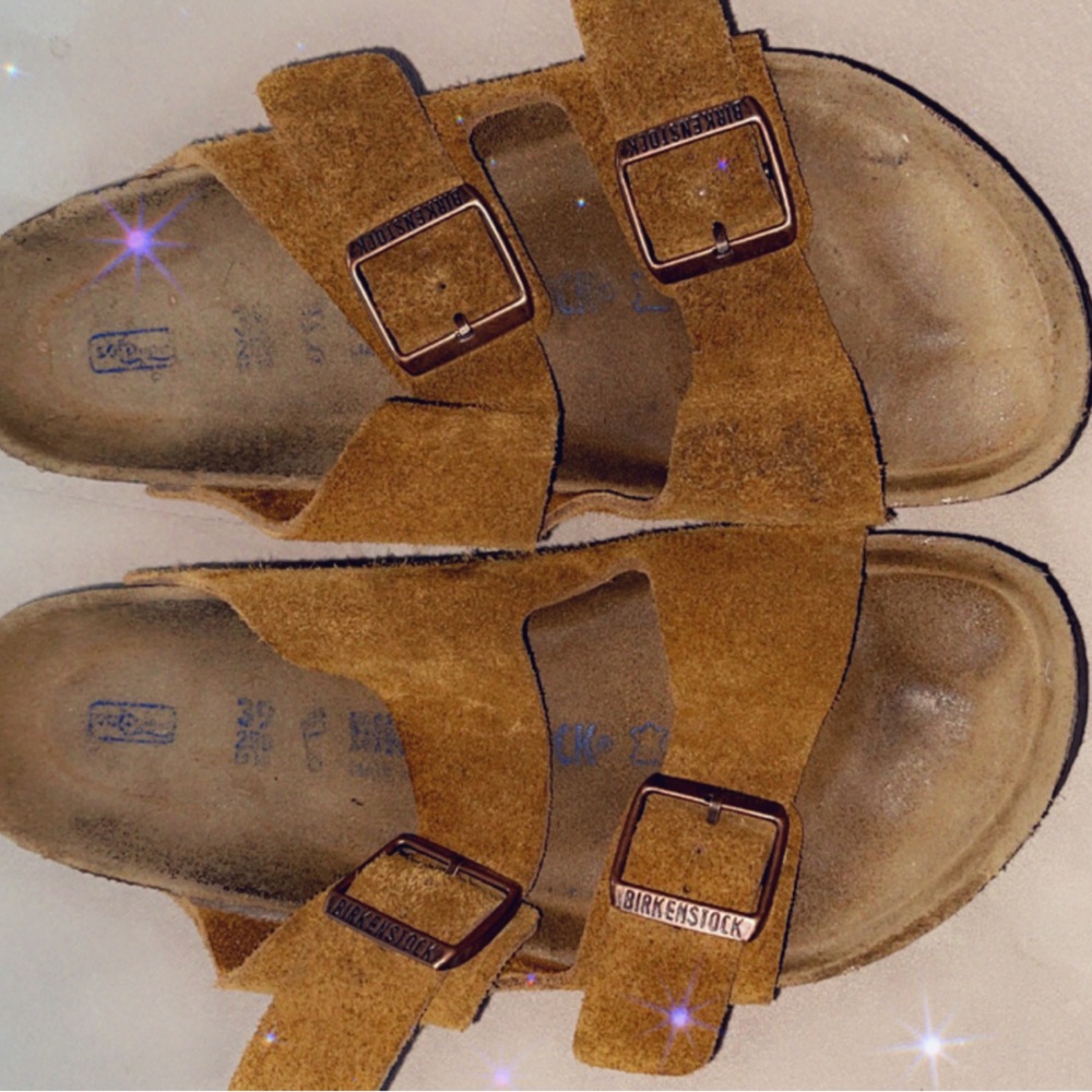 Tan Orange color Birkenstock 🧡
